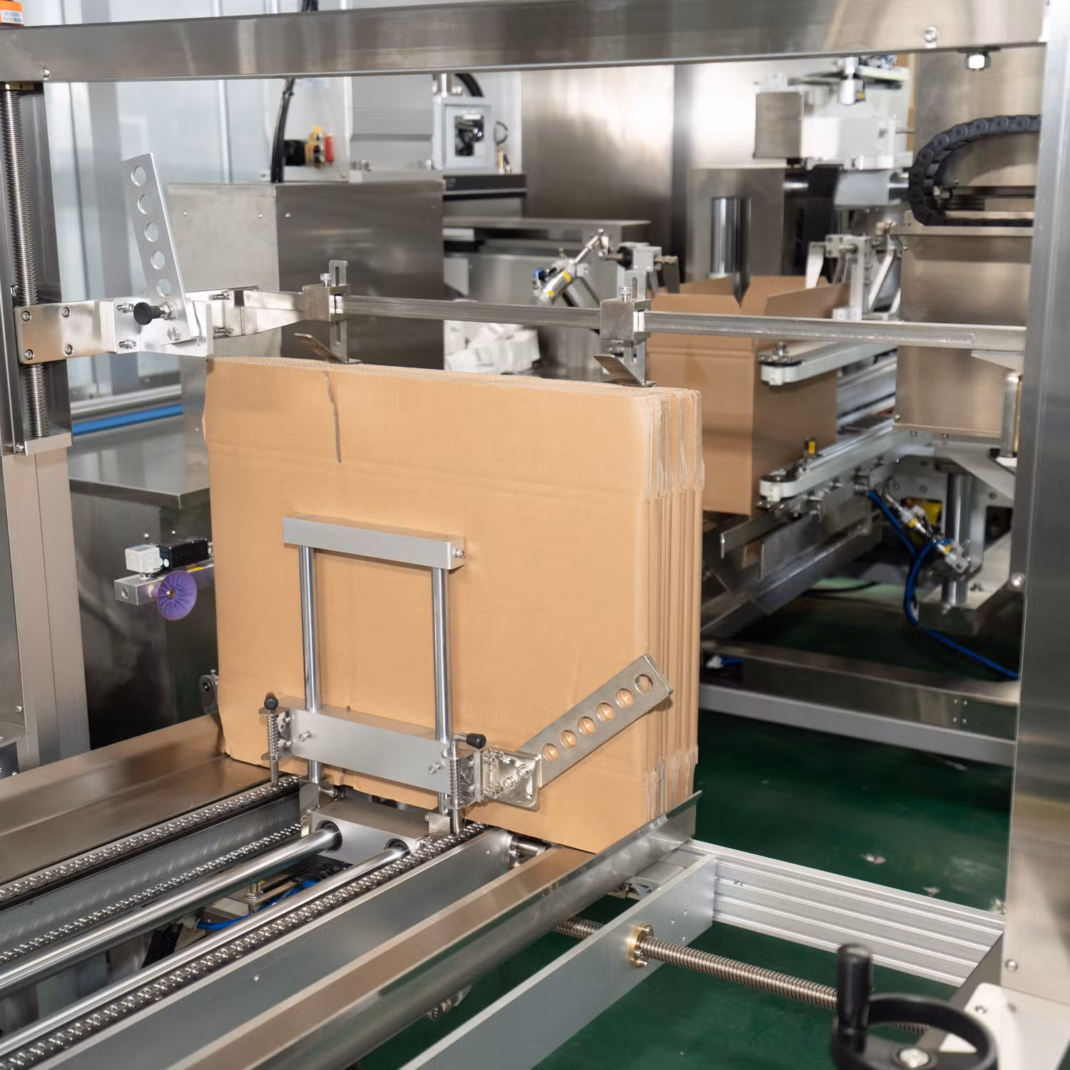 Best Automatic Cardboard/ Box/Carton/ Case Erector with Sealing/ Strapping Machine