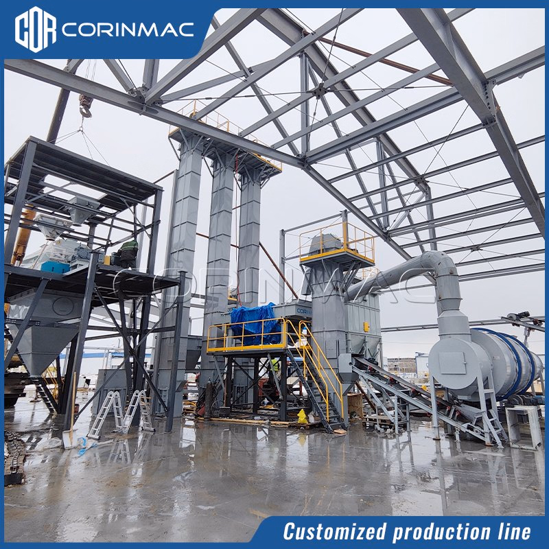 High-Efficiency Cement Mortar Production Line with Valve Bagging