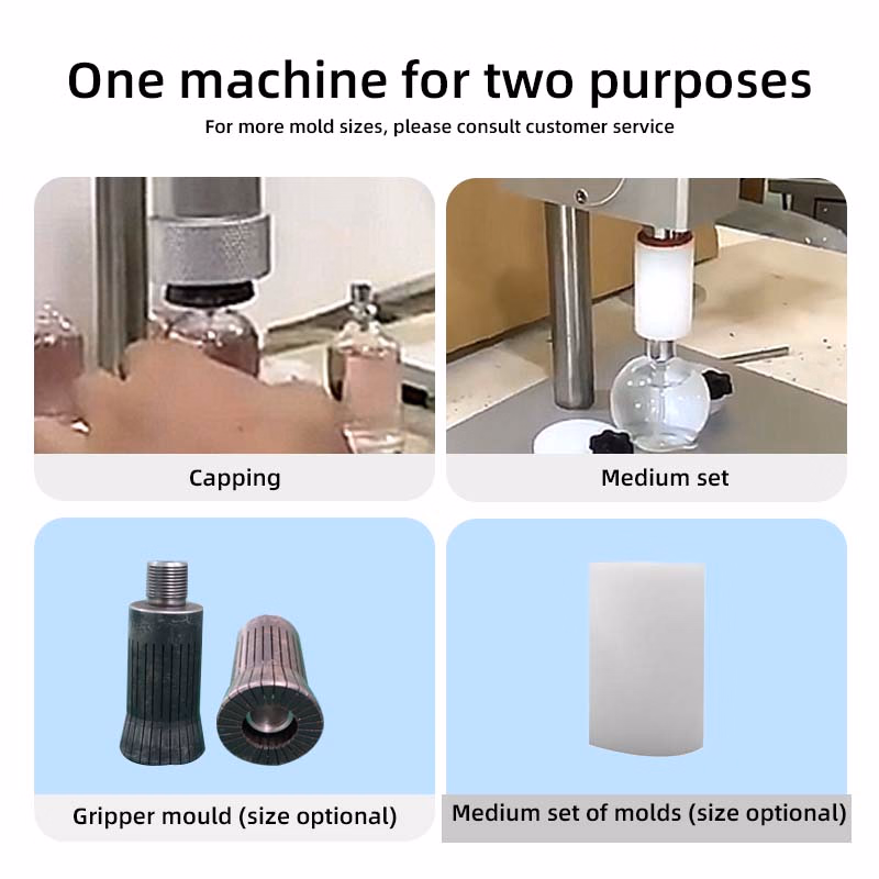 Small Perfume Glass Bottle Cap 13mm 15mm Size Press Perfume Bottle Sealing Machine