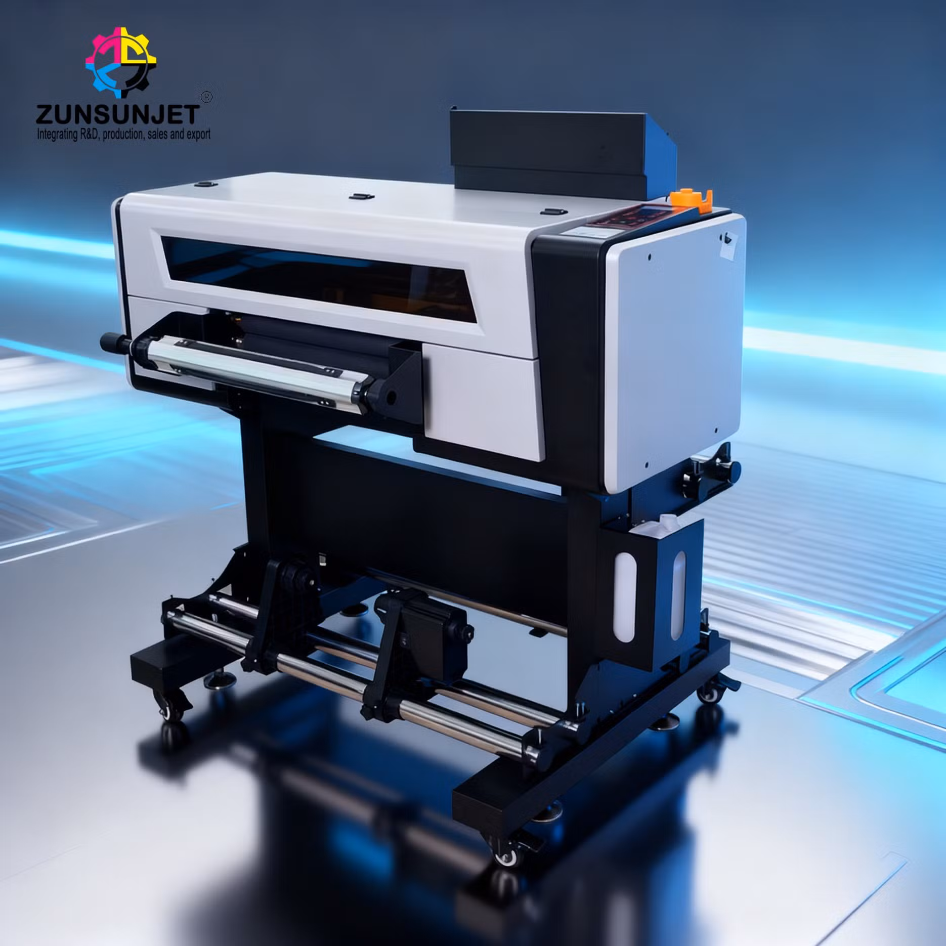 Digital 2-in-1 UV Dtf Flatbed Printer with UV Ink Roll-to-Roll for Glass and Plastic Transfer