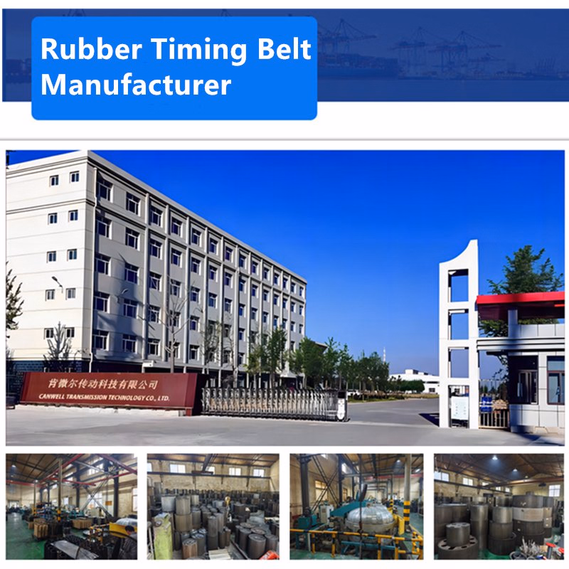 High Efficiency HTD5M Rubber Timing Belt for Pumps and Fans