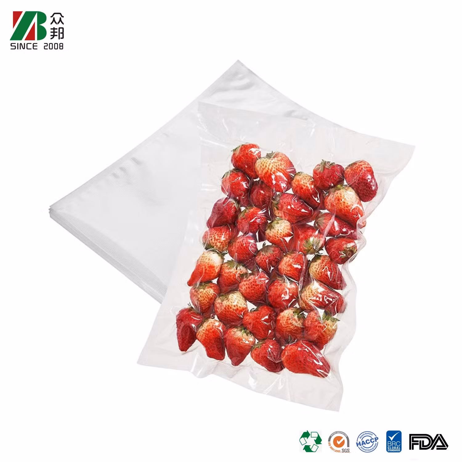 Durable Food Grade PA Nylon Rice Frozen Seafood Sausage Packaging Vacuum Bag