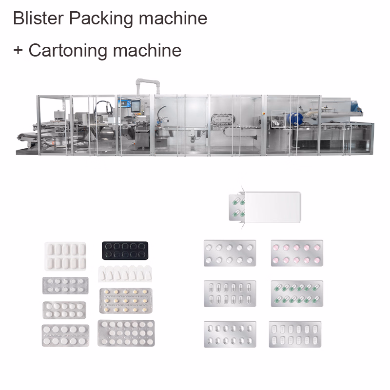 Automatic Blister Packing Cartoning Packaging Line for Mediction