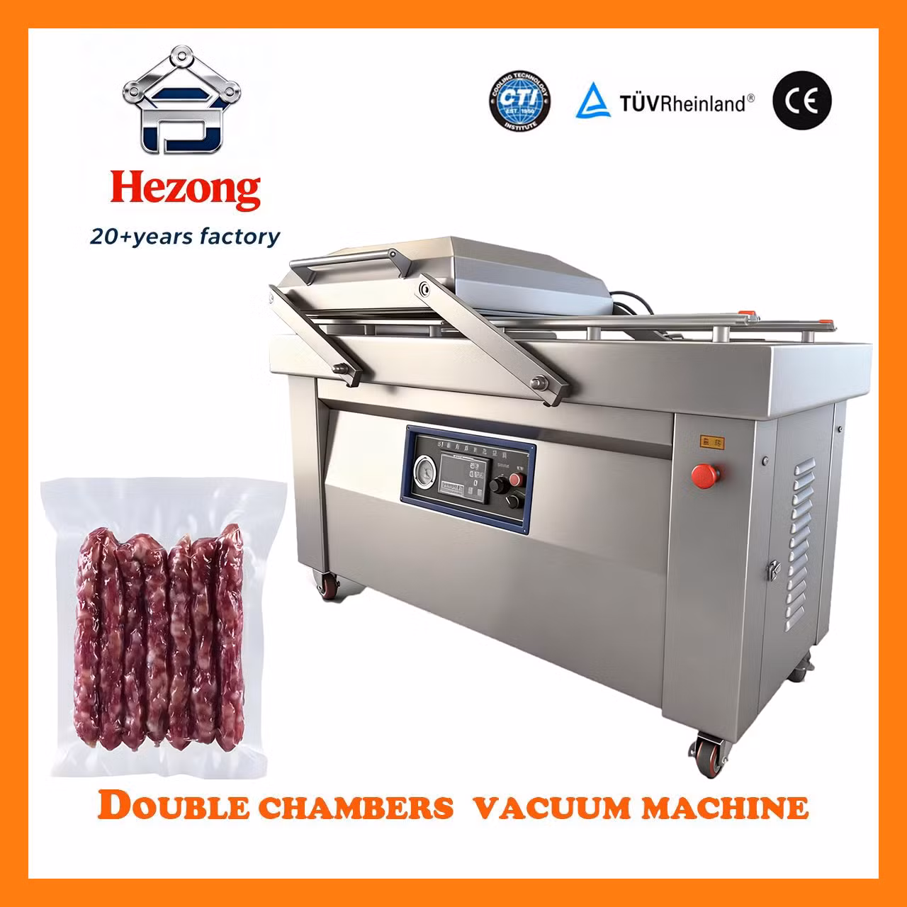 Double Chamber Vacuum Packaging Machine for Beef