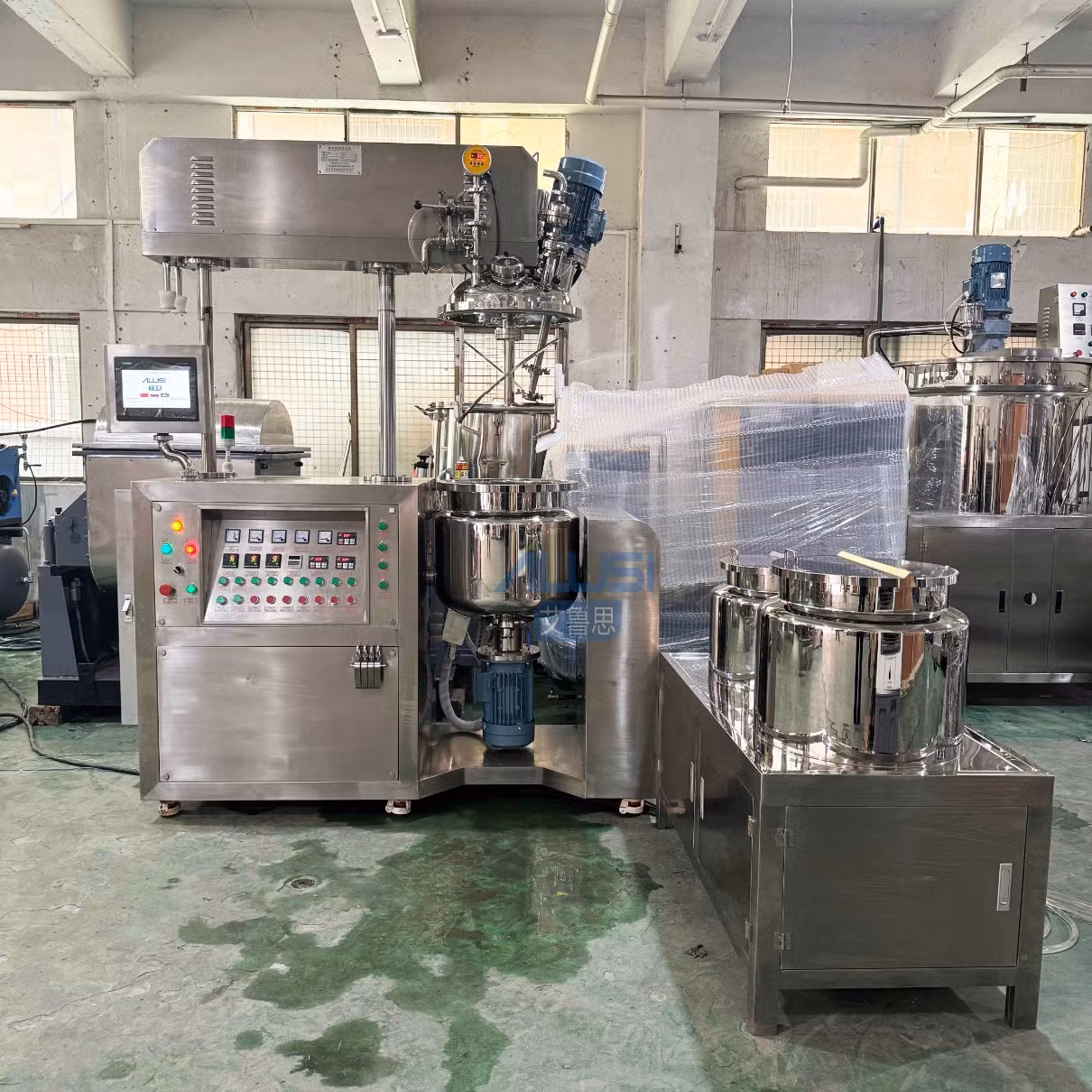 Small Scale Cosmetic Mixer Vacuum Homogenizer Emulsifier Face Cream Toothpaste Skin Care Making Mach