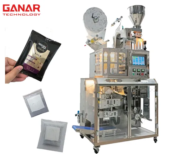 Fully Automatic Tea Bag Making Packing Machine Bag-Type Hanging Ear DIP Drip Coffee Bag Filling Seal