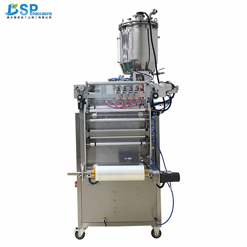 Automatic 4 6 Lanes Liquid Ice Freeze Popsicle Pop Packing Packaging Machine