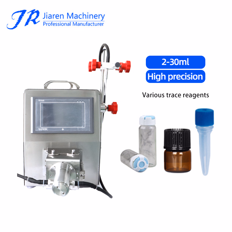 Semi-Automatic Single-Head Ceramic Pump Liquid Filling Machine for Reagents and Essences