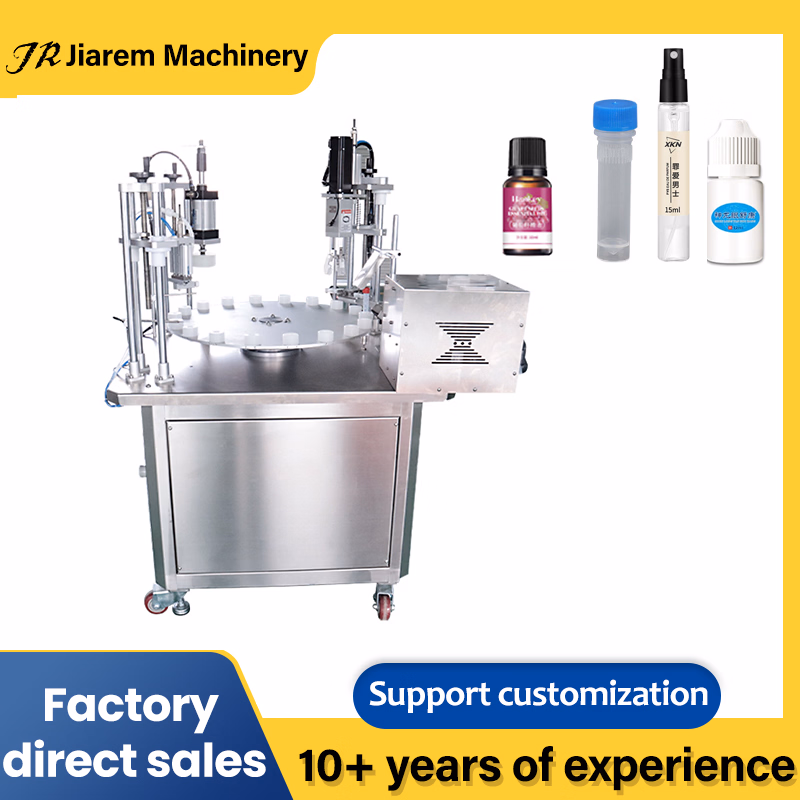 Automatic Rotary Single-Head Small-Bottle Liquid Filling and Sealing Machine, 1–50 mL