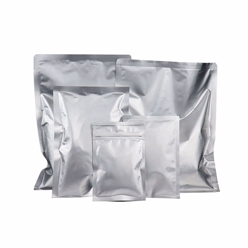 Custom Design Aluminum Foil Food Vacuum Sealed Bag Silver Food Grade