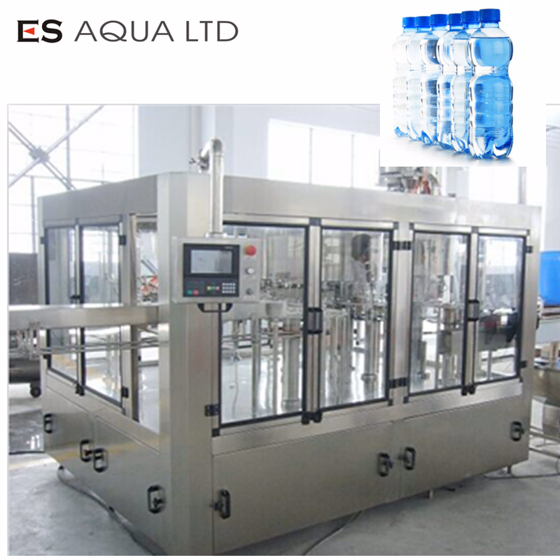 Fully Automatic Carbonated Soft Drinking Liquid Water Bottling Plastic Glass Can Bottle Washing Fill