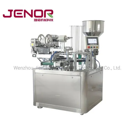 High Speed Fully Automatic Rotary Cup Fill Seal Machine Tartar Sauce Rotary Cup Liquid Filling Machi